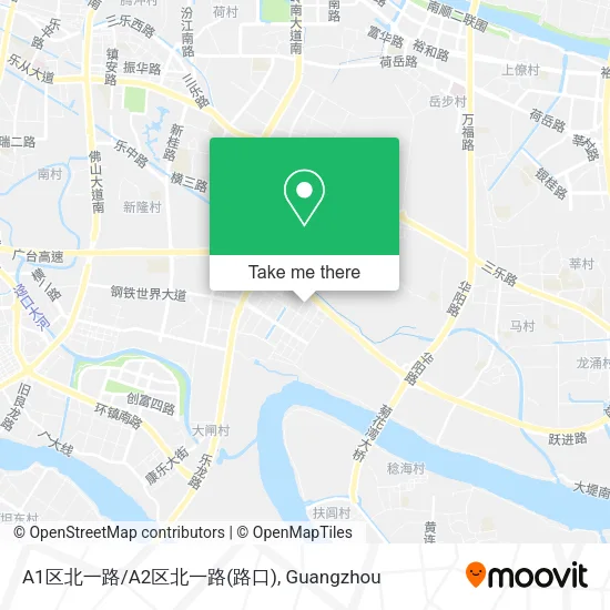 A1区北一路/A2区北一路(路口) map