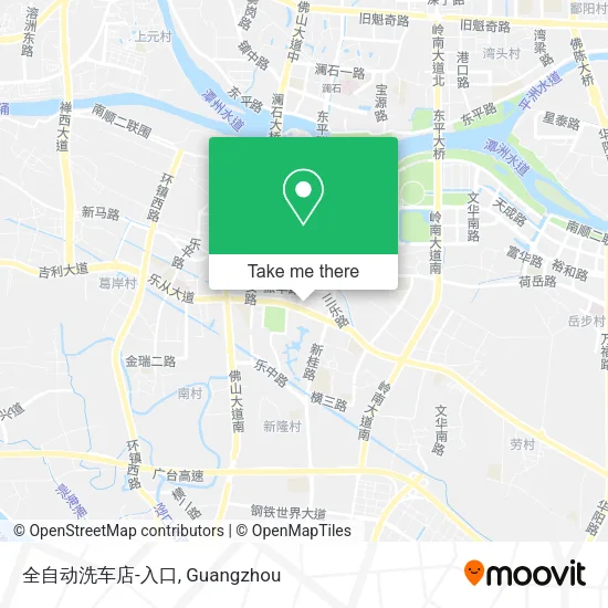 全自动洗车店-入口 map
