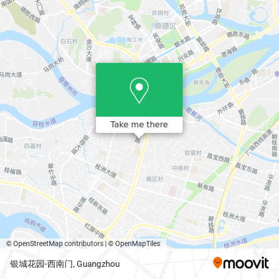 银城花园-西南门 map