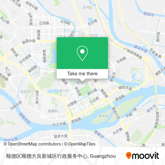 顺德区顺德大良新城区行政服务中心 map