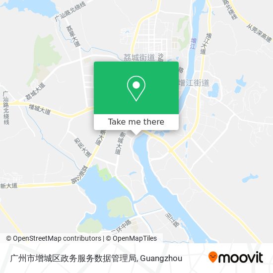广州市增城区政务服务数据管理局 map