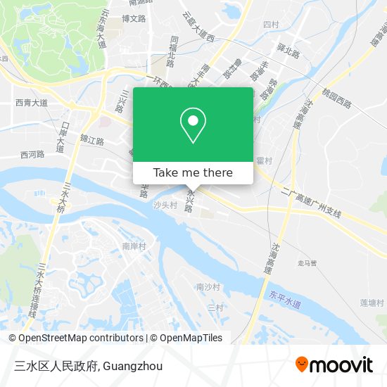 三水区人民政府 map