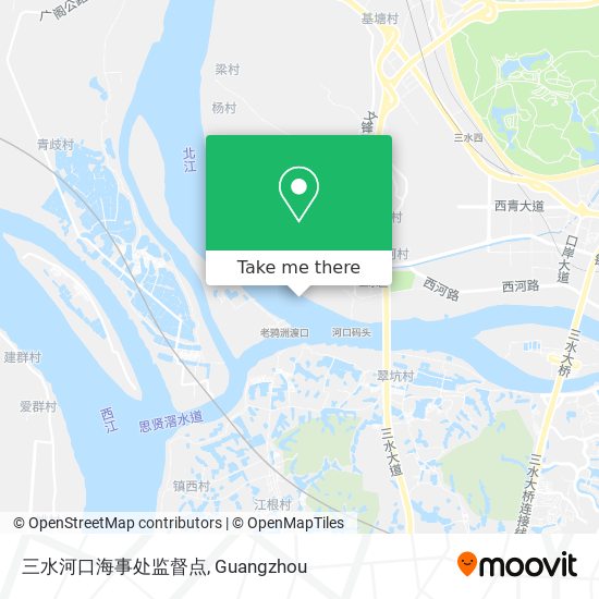三水河口海事处监督点 map