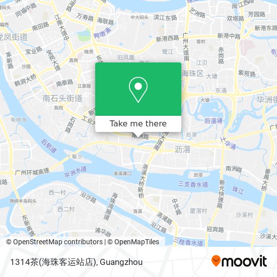 1314茶(海珠客运站店) map