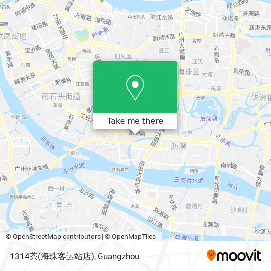 1314茶(海珠客运站店) map