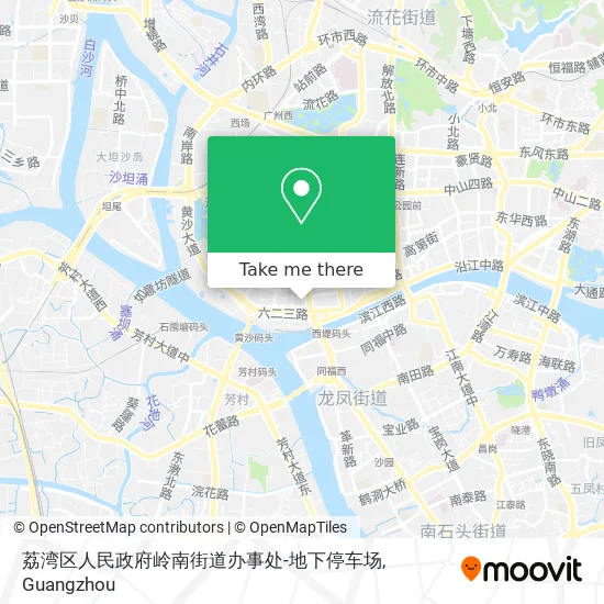 荔湾区人民政府岭南街道办事处-地下停车场 map