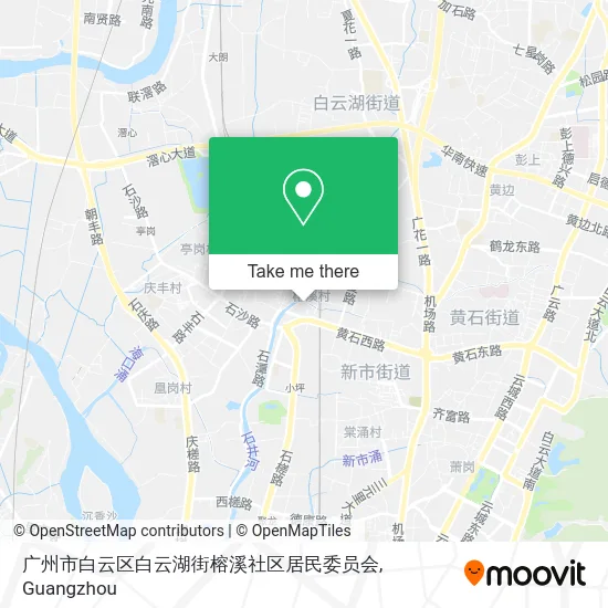广州市白云区白云湖街榕溪社区居民委员会 map