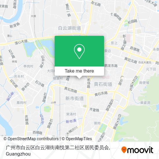 广州市白云区白云湖街南悦第二社区居民委员会 map