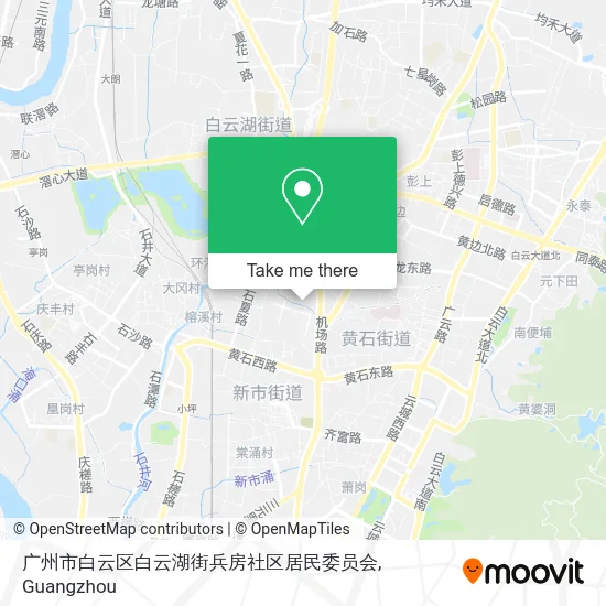 广州市白云区白云湖街兵房社区居民委员会 map