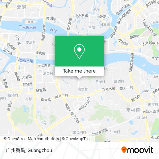广州番禺 map
