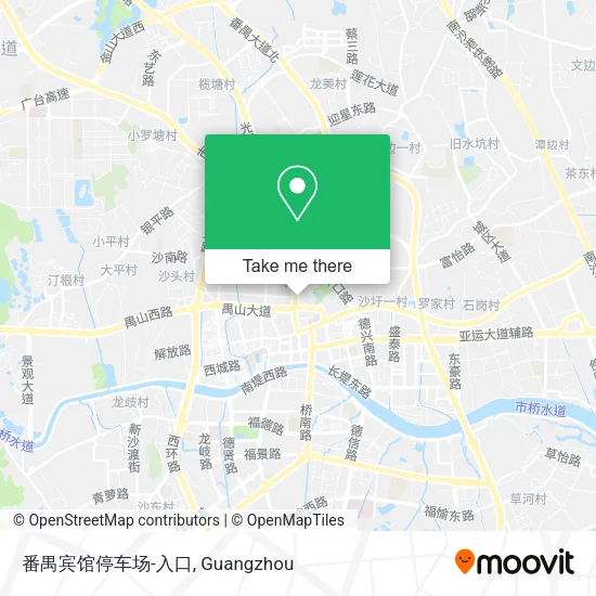 番禺宾馆停车场-入口 map