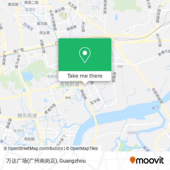 万达广场(广州南岗店) map