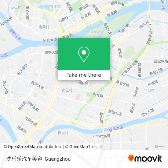 洗乐乐汽车美容 map