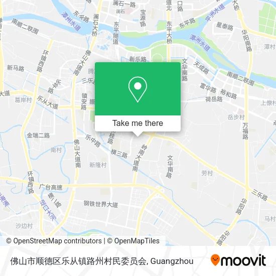 佛山市顺德区乐从镇路州村民委员会 map