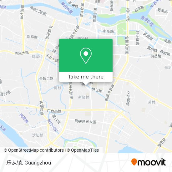乐从镇 map