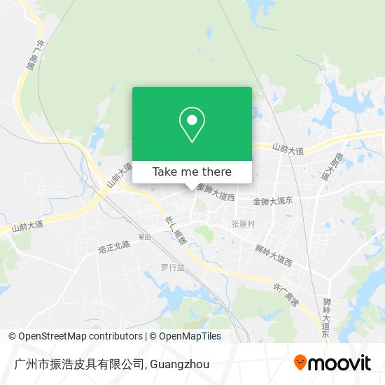 广州市振浩皮具有限公司 map