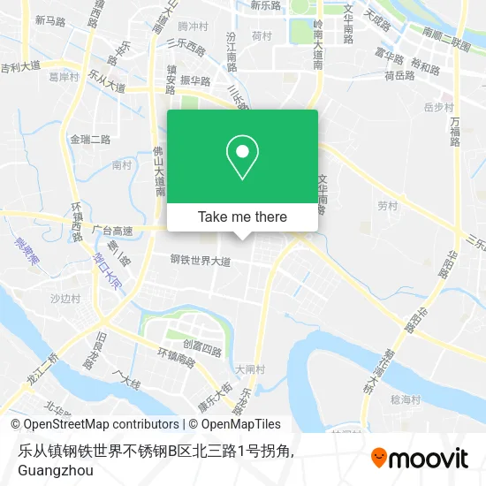 乐从镇钢铁世界不锈钢B区北三路1号拐角 map