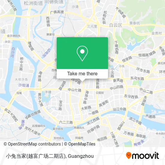 小兔当家(越富广场二期店) map