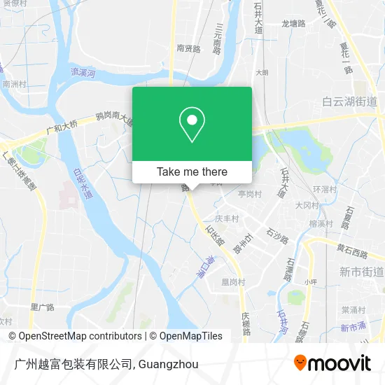 广州越富包装有限公司 map