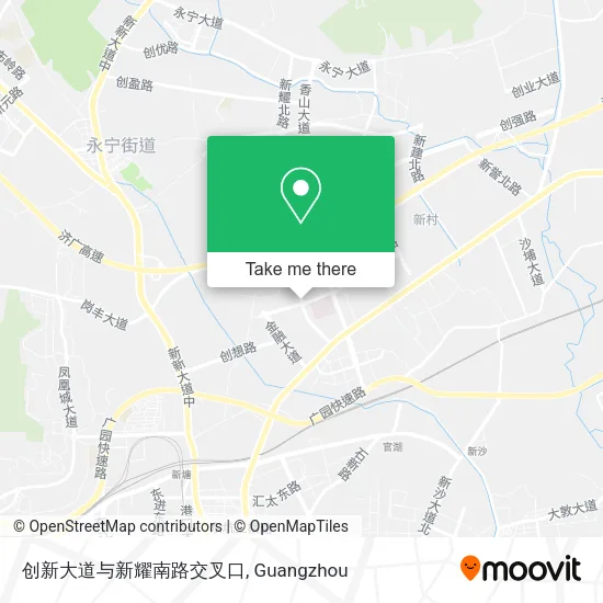 创新大道与新耀南路交叉口 map
