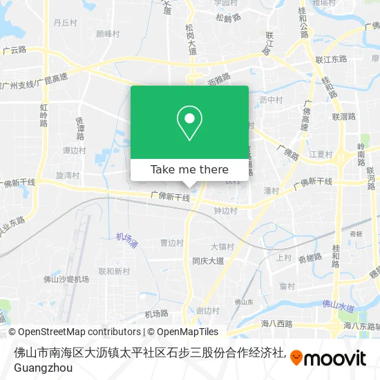 佛山市南海区大沥镇太平社区石步三股份合作经济社 map