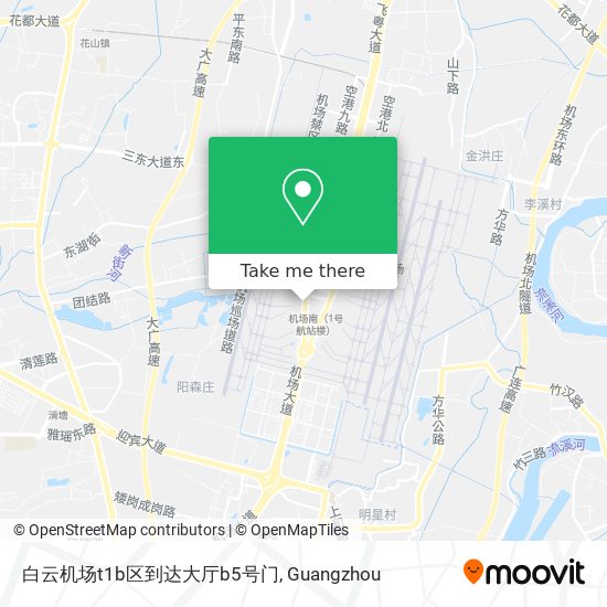 白云机场t1b区到达大厅b5号门 map