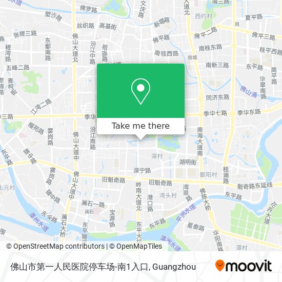 佛山市第一人民医院停车场-南1入口 map