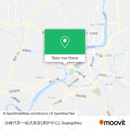 尖峰汽车一站式美容(养护中心) map