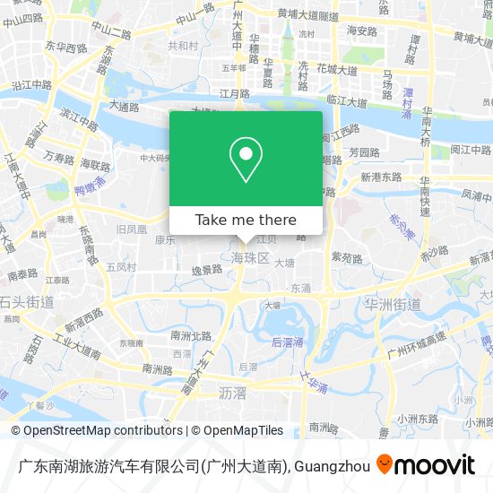 广东南湖旅游汽车有限公司(广州大道南) map