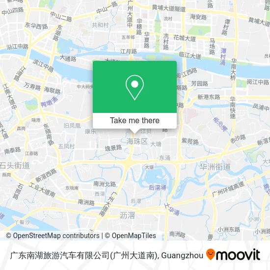 广东南湖旅游汽车有限公司(广州大道南) map