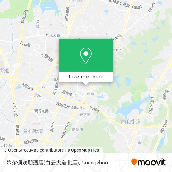 希尔顿欢朋酒店(白云大道北店) map