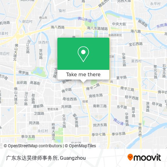 广东东达昊律师事务所 map