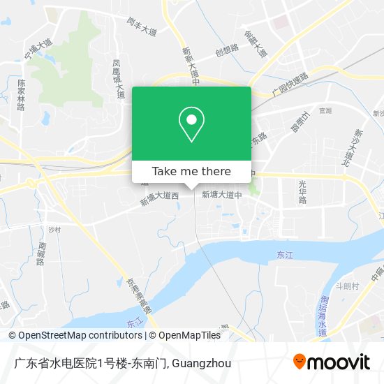 广东省水电医院1号楼-东南门 map