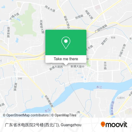 广东省水电医院2号楼(西北门) map