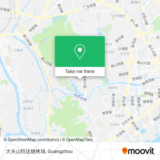 大夫山恒达烧烤场 map