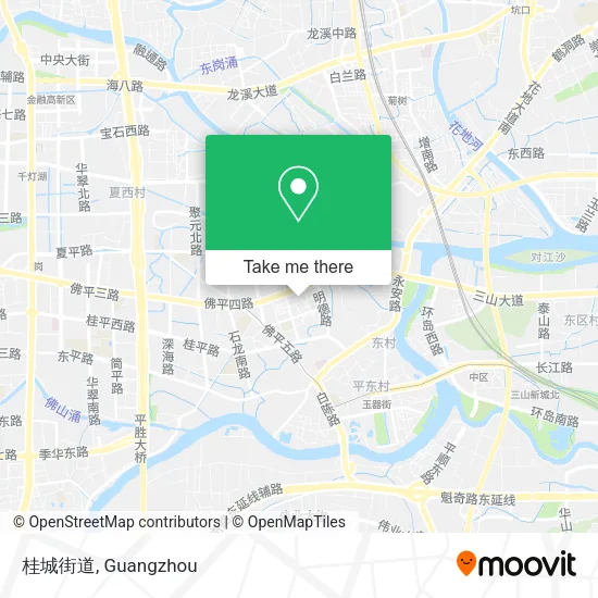 桂城街道 map