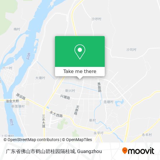 广东省佛山市鹤山碧桂园隔桂城 map