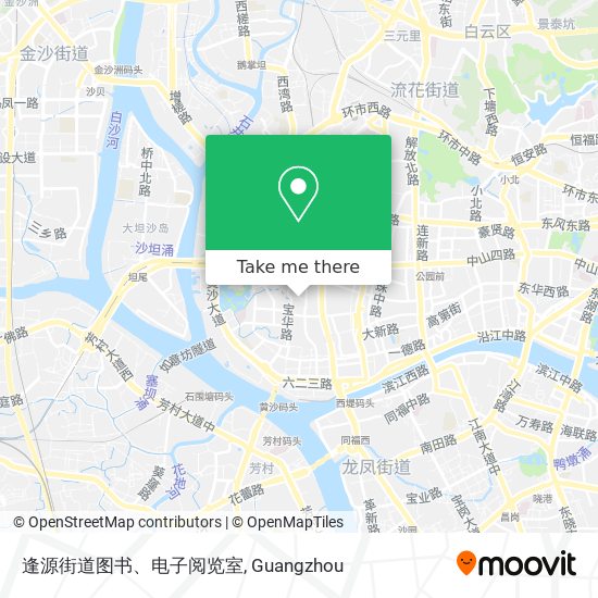 逢源街道图书、电子阅览室 map