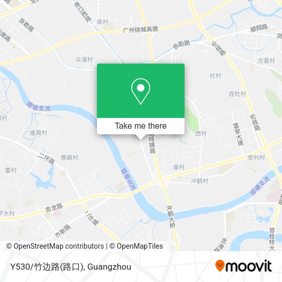 Y530/竹边路(路口) map