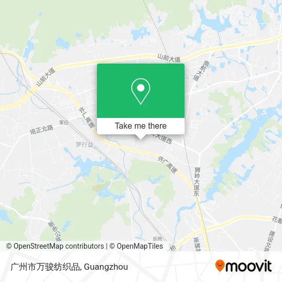 广州市万骏纺织品 map