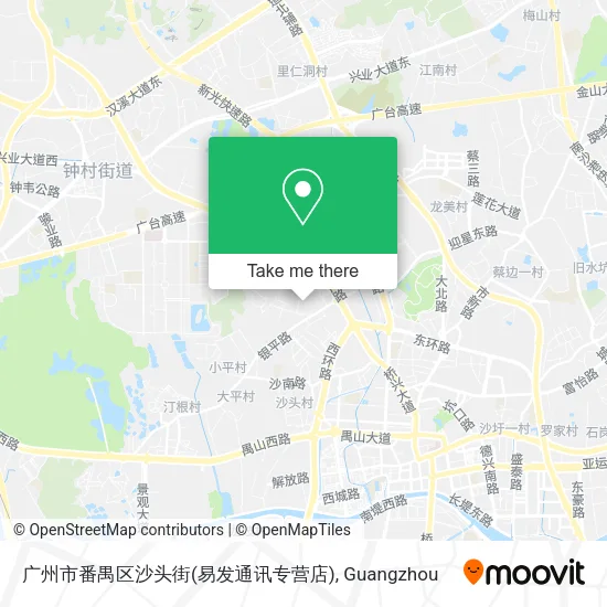 广州市番禺区沙头街(易发通讯专营店) map