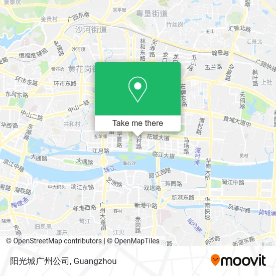 阳光城广州公司 map