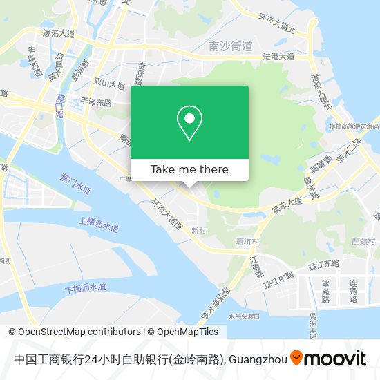 中国工商银行24小时自助银行(金岭南路) map