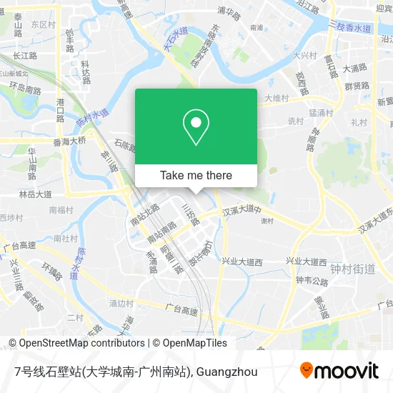 7号线石壁站(大学城南-广州南站) map