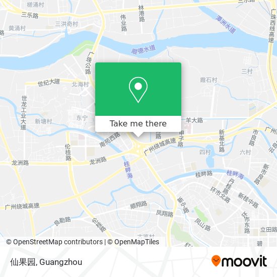 仙果园 map