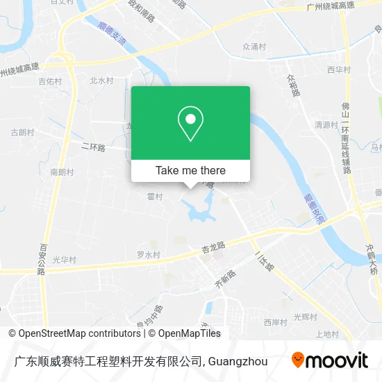 广东顺威赛特工程塑料开发有限公司 map