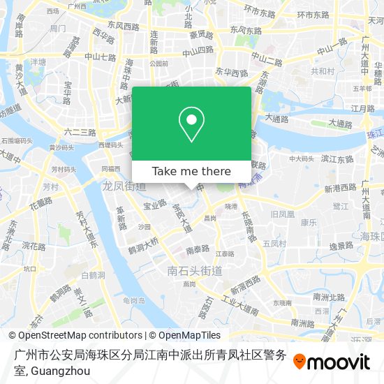 广州市公安局海珠区分局江南中派出所青凤社区警务室 map