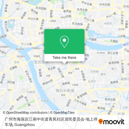 广州市海珠区江南中街道青凤社区居民委员会-地上停车场 map