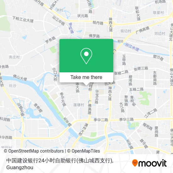 中国建设银行24小时自助银行(佛山城西支行) map