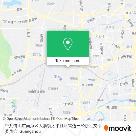 中共佛山市南海区大沥镇太平社区雷边一经济社支部委员会 map